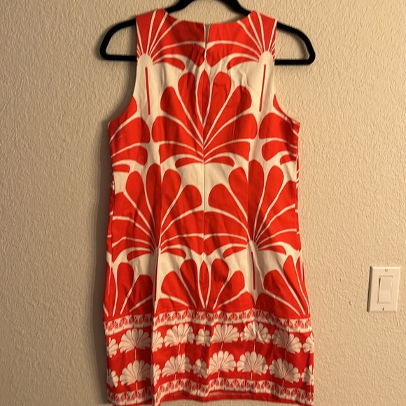 London Times flowered red and white sheets dress - Picture 4 of 4